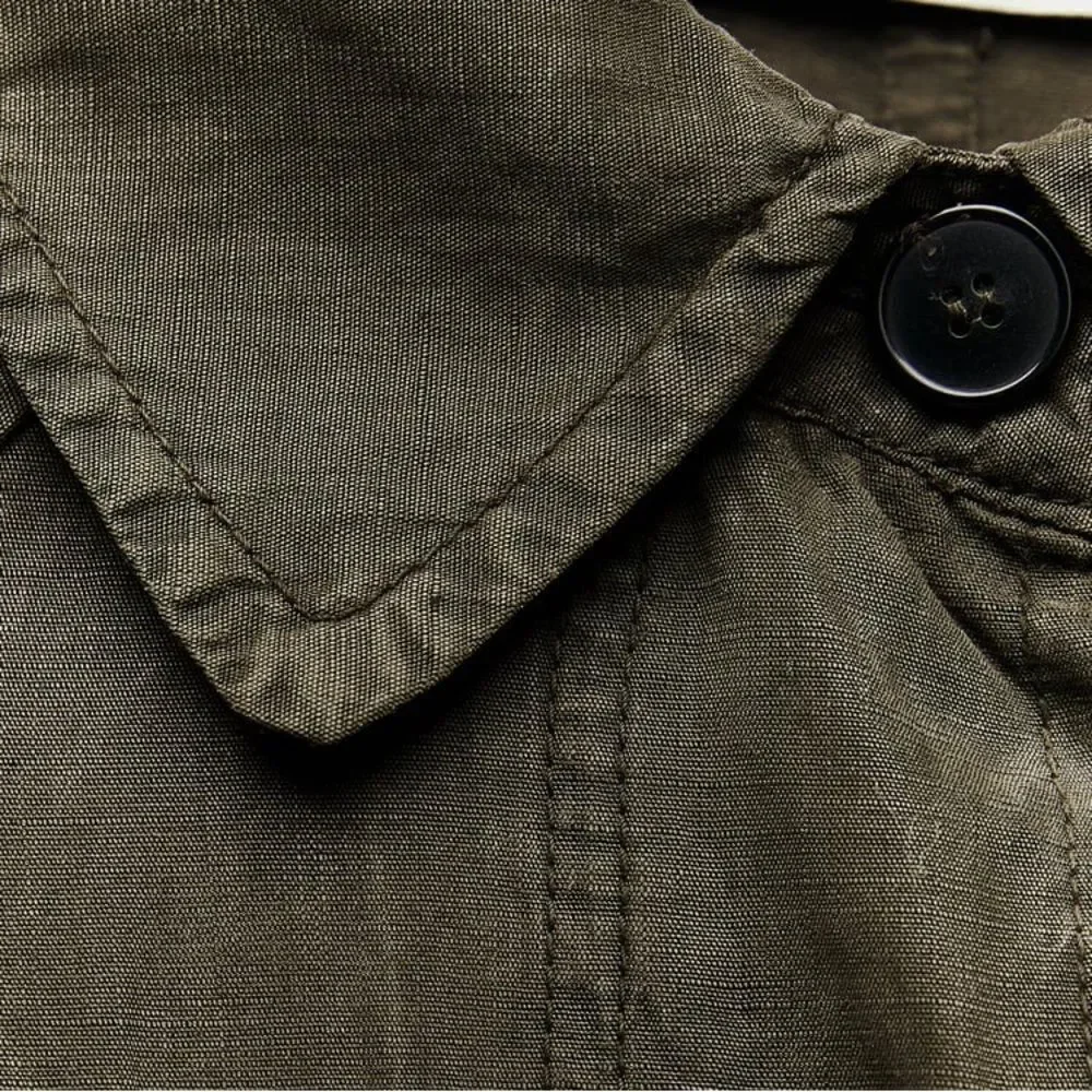 ZARA ZW COLLECTION WASHED LYOCELL TRENCH - Picture 4 of 16